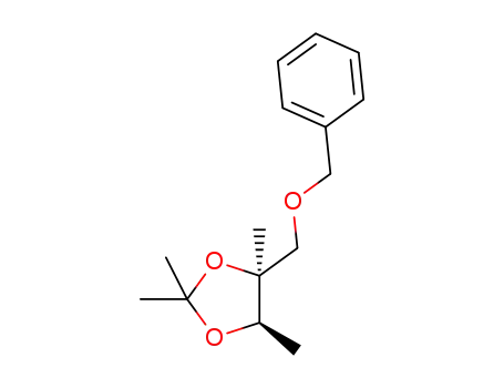Molecular Structure of 123920-42-3 (1,3-Dioxolane, 2,2,4,5-tetramethyl-4-(phenylmethoxy)methyl-, cis-)