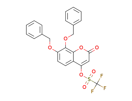 7,8-bis(benzyloxy)-2-oxo-2H-chromen-4-yl trifluoromethanesulfonate