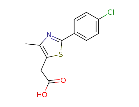 2-(p-클로로페닐)-4-메틸-5-티아졸아세트산