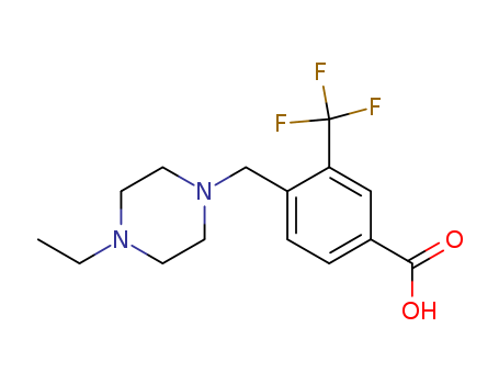 Benzoic acid, 4-[(4-ethyl-1-piperazinyl)methyl]-3-(trifluoromethyl)-