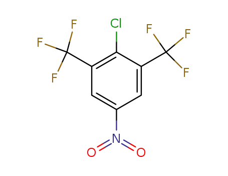 Molecular Structure of 2375-97-5 (3,5-BIS(TRIFLUOROMETHYL)-4-CHLORO-NITROBENZENE)