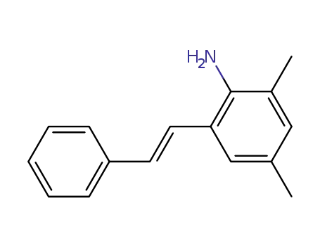 Molecular Structure of 132589-34-5 ((E)-2-amino-3,5-dimethylstilbene)