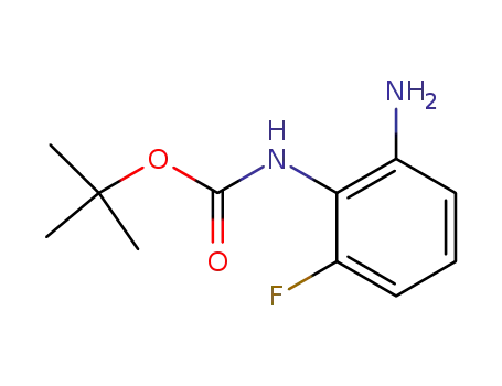 Molecular Structure of 954239-11-3 ((2-AMINO-6-FLUORO-PHENYL)-CARBAMIC ACID TERT-BUTYL ESTER)