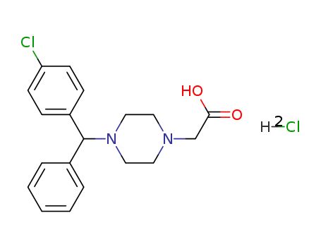 2-(4-((4-chlorophenyl)(phenyl)methyl)piperazin-1-yl)acetic acid dihydrochloride
