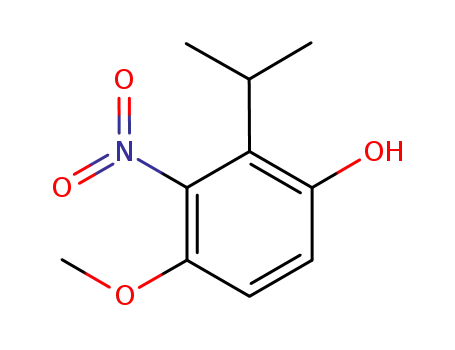 Phenol, 4-methoxy-2-(1-methylethyl)-3-nitro-