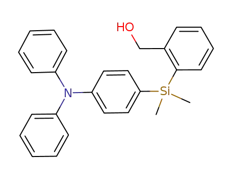 Molecular Structure of 953412-86-7 ([4-(diphenylamino)phenyl][2-(hydroxymethyl)phenyl]dimethylsilane)