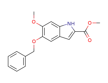 1H-Indole-2-carboxylic acid, 6-methoxy-5-(phenylmethoxy)-, methyl
ester