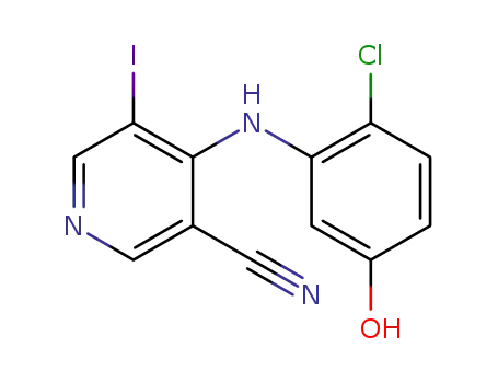 4-[(2-chloro-5-hydroxyphenyl)amino]-5-iodonicotinonitrile