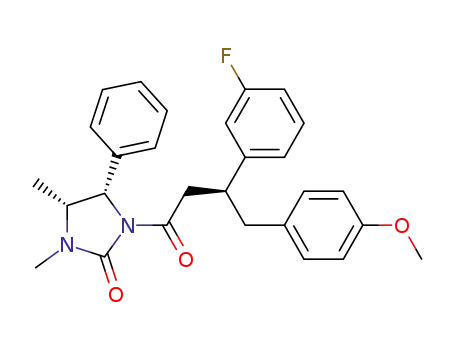 (4R,5S)-3,4-dimethyl-1-[(S)-3-(3-fluorophenyl)-4-(4-methoxyphenyl)butanoyl]-5-phenylimidazolidin-2-one