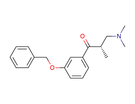 Molecular Structure of 1004315-80-3 ((2S)-3-(dimethylamino)-1-(3-benzyloxyphenyl)-2-methyl-1-propanone)
