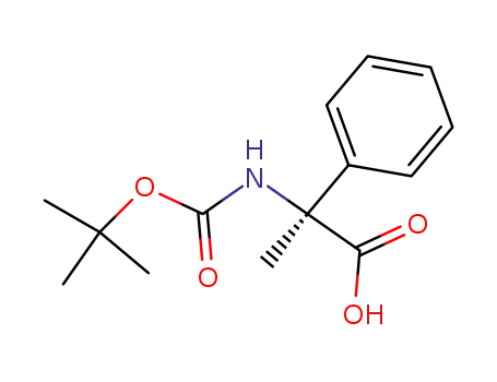 Molecular Structure of 802541-88-4 ((S)-2-(TERT-BUTOXYCARBONYLAMINO)-2-PHENYLPROPANOIC ACID)