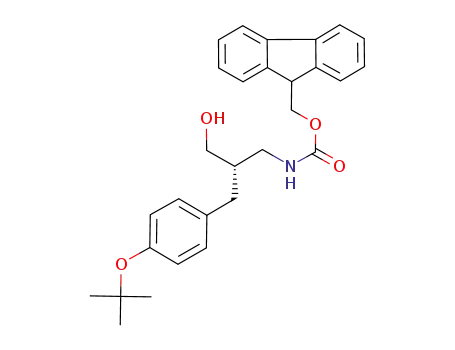 Molecular Structure of 941293-03-4 ((s)-β-4-tert-butoxylphenyl-γ-Fmoc-amino-propylalcohol)