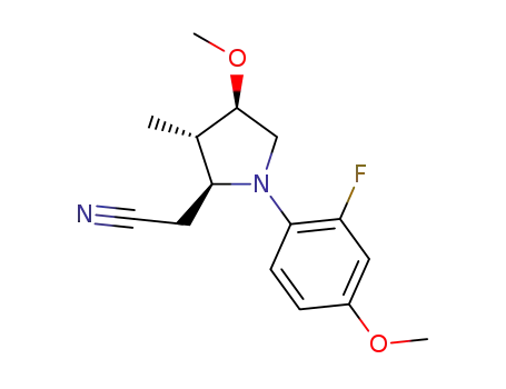 2-((2S,3S,4R)-1-(2-fluoro-4-methoxyphenyl)-4-methoxy-3methylpyrrolidin-2-yl)acetonitrile