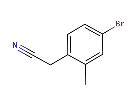 Molecular Structure of 215800-05-8 (2-(4-BroMo-2-Methylphenyl)acetonitrile)