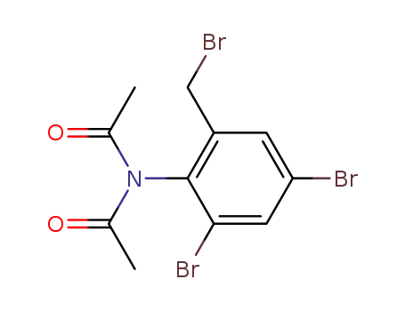 Molecular Structure of 32184-10-4 (2-DIACETYLAMINO-3,5-DIBROMOBENZYL BROMIDE)