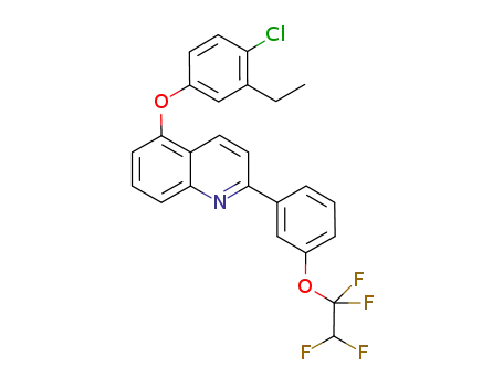 5-(4-chloro-3-ethyl-phenoxy)-2-[3-(1,1,2,2-tetrafluoro-ethoxy)-phenyl]-quinoline