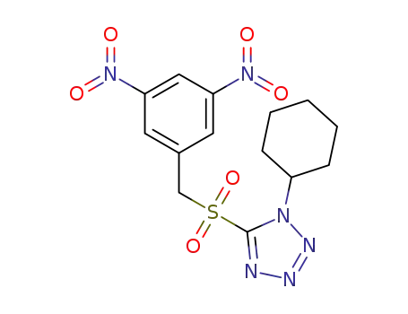 1-cyclohexyl-5-[(3,5-dinitrobenzyl)sulfonyl]-1H-tetrazole