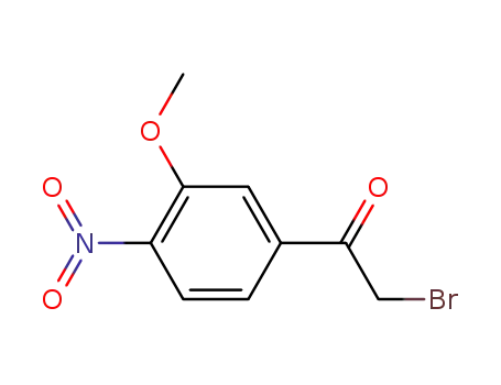 Molecular Structure of 90725-63-6 (2-Bromo-1-(3-methoxy-4-nitrophenyl)-1-ethanone)