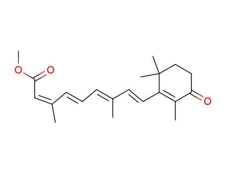 Molecular Structure of 71748-57-7 (4-KETO 13-CIS-RETINOIC ACID METHYL ESTER)