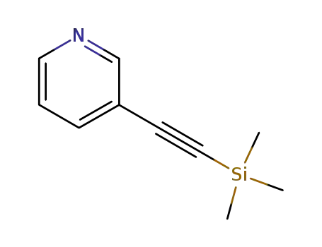 Molecular Structure of 80673-00-3 (3-(TRIMETHYLSILYLETHYNYL)PYRIDINE)