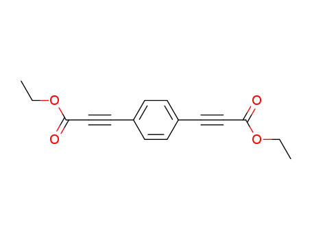 Molecular Structure of 60521-64-4 (2-Propynoic acid,3,3'-(1,4-phenylene)bis-, diethyl ester (9CI))