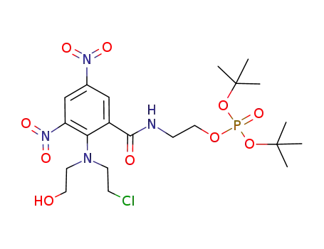 Molecular Structure of 944088-77-1 (di(tert-butyl) 2-({2-[(2-chloroethyl)(2-hydroxyethyl)amino]-3,5-dinitrobenzoyl}amino)ethyl phosphate)