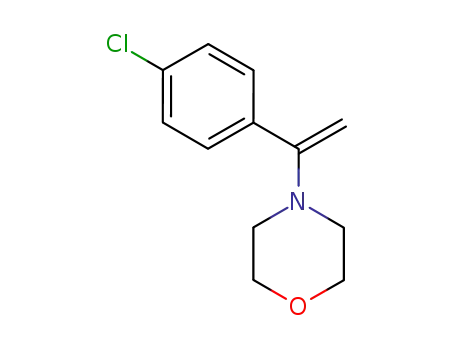 Molecular Structure of 55949-66-1 (Morpholine, 4-[1-(4-chlorophenyl)ethenyl]-)