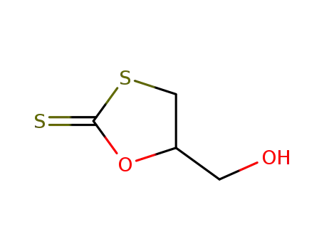 Molecular Structure of 843641-73-6 (1,3-Oxathiolane-2-thione, 5-(hydroxymethyl)-)