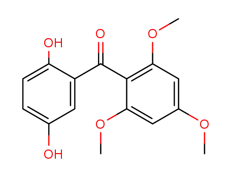 Molecular Structure of 900501-63-5 ((2,5-dihydroxyphenyl)(2,4,6-trimethoxyphenyl)methanone)