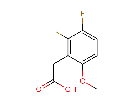 Molecular Structure of 886501-88-8 (2,3-DIFLUORO-6-METHOXYPHENYLACETIC ACID)
