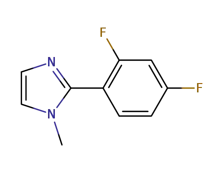 Molecular Structure of 872327-70-3 (2-(2,4-DIFLUOROPHENYL)-1-METHYL-1H-IMIDAZOLE)