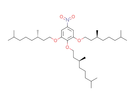 3,4,5-tris((S)-3,7-dimethyloctan-1-yloxy)-1-nitrobenzene