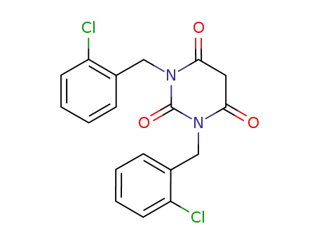 1,3-bis[(2-chlorophenyl)methyl]2,4,6(1H,3H,5H)-pyrimidinetrione
