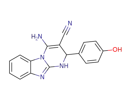 4-amino-2-(4-hydroxyphenyl)-1,2-dihydrobenzo[4,5]imidazo[1,2-a]pyrimidine-3-carbonitrile