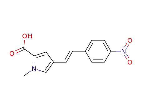 1-methyl-4-[(E)-2-(4-nitrophenyl)ethenyl]-1H-pyrrole-2-carboxylic acid