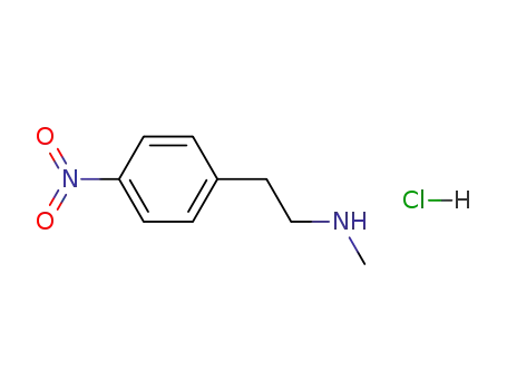 Molecular Structure of 166943-39-1 (N-Methyl-4-nitrophenethylamine hydrochloride)