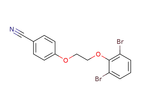 Molecular Structure of 865756-52-1 (Benzonitrile, 4-[2-(2,6-dibromophenoxy)ethoxy]-)