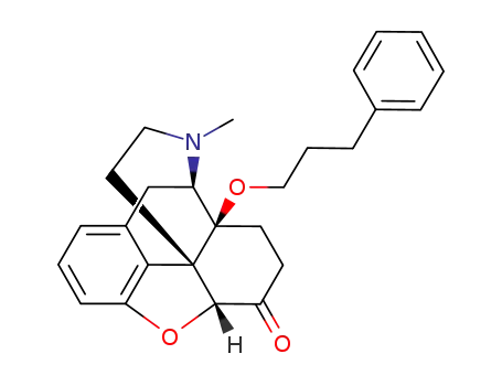 Molecular Structure of 646032-55-5 (4,5α-epoxy-17-methyl-14β-[(3-phenylpropyl)oxy]morphinan-6-one)