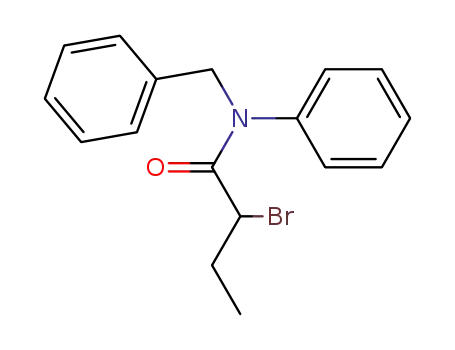 Molecular Structure of 851073-30-8 (N-BENZYL-2-BROMO-N-PHENYLBUTANAMIDE)