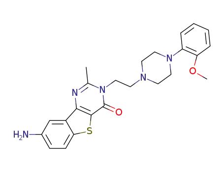 8-amino-3-[2-[4-(2-methoxyphenyl)piperazin-1-yl]ethyl]-2-methyl[1]benzothieno[3,2-d]pyrimidin-4(3H)-one
