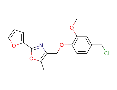 Oxazole,
4-[[4-(chloromethyl)-2-methoxyphenoxy]methyl]-2-(2-furanyl)-5-methyl-