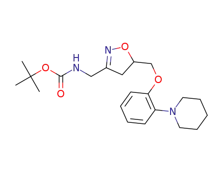 tert-butyl ((5-((2-(piperidin-1-yl)phenoxy)methyl)-4,5-dihydroisoxazol-3-yl)methyl)carbamate