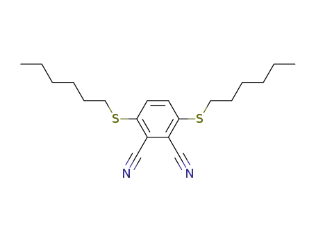 Molecular Structure of 344453-43-6 (1,2-Benzenedicarbonitrile, 3,6-bis(hexylthio)-)