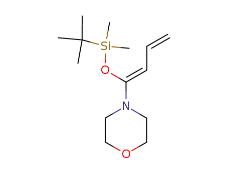Molecular Structure of 877203-94-6 (Morpholine,
4-[(1Z)-1-[[(1,1-dimethylethyl)dimethylsilyl]oxy]-1,3-butadienyl]-)