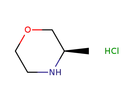 Molecular Structure of 953780-78-4 ((R)-3-Methylmorpholine hydrochloride)