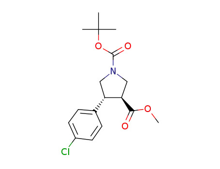 1-tert-butyl 3-methyl (3S,4R)-4-(4-chlorophenyl)pyrrolidine-1,3-dicarboxylate