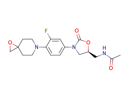 Acetamide,
N-[[(5S)-3-[3-fluoro-4-(1-oxa-6-azaspiro[2.5]oct-6-yl)phenyl]-2-oxo-5-ox
azolidinyl]methyl]-