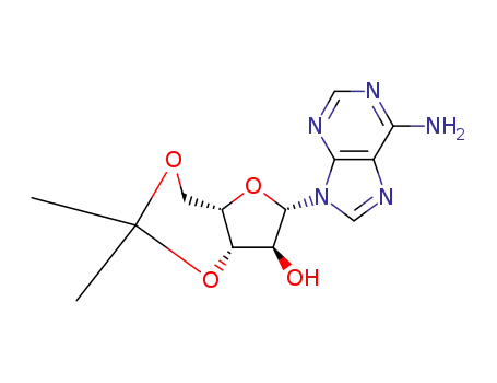 Molecular Structure of 339091-27-9 (9-(3,5-O-isopropylidene-β-L-xylofuranosyl)adenine)