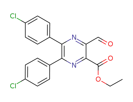 ethyl 5,6-bis(4-chlorophenyl)-3-formylpyrazine-2-carboxylate