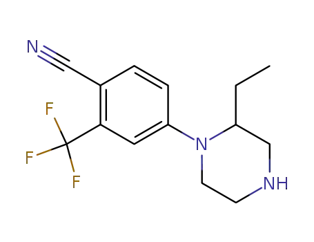4-(2-ethylpiperazin-1-yl)-2-(trifluoromethyl)benzonitrile